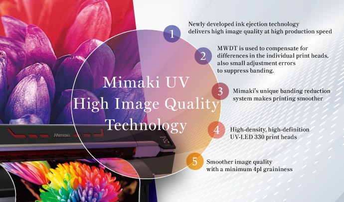 Mimaki UV High Image Quality Technology: 5 punti a supporto